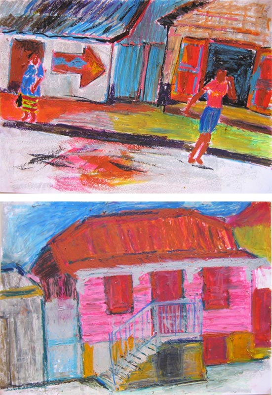 2008 Antilles (pastel gras sur papier 42x27cm